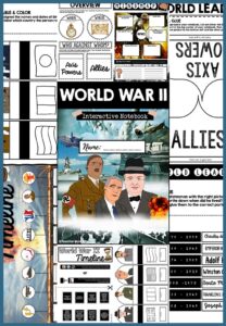 Interactive Notebook Preview for world war 2 lesson plans
