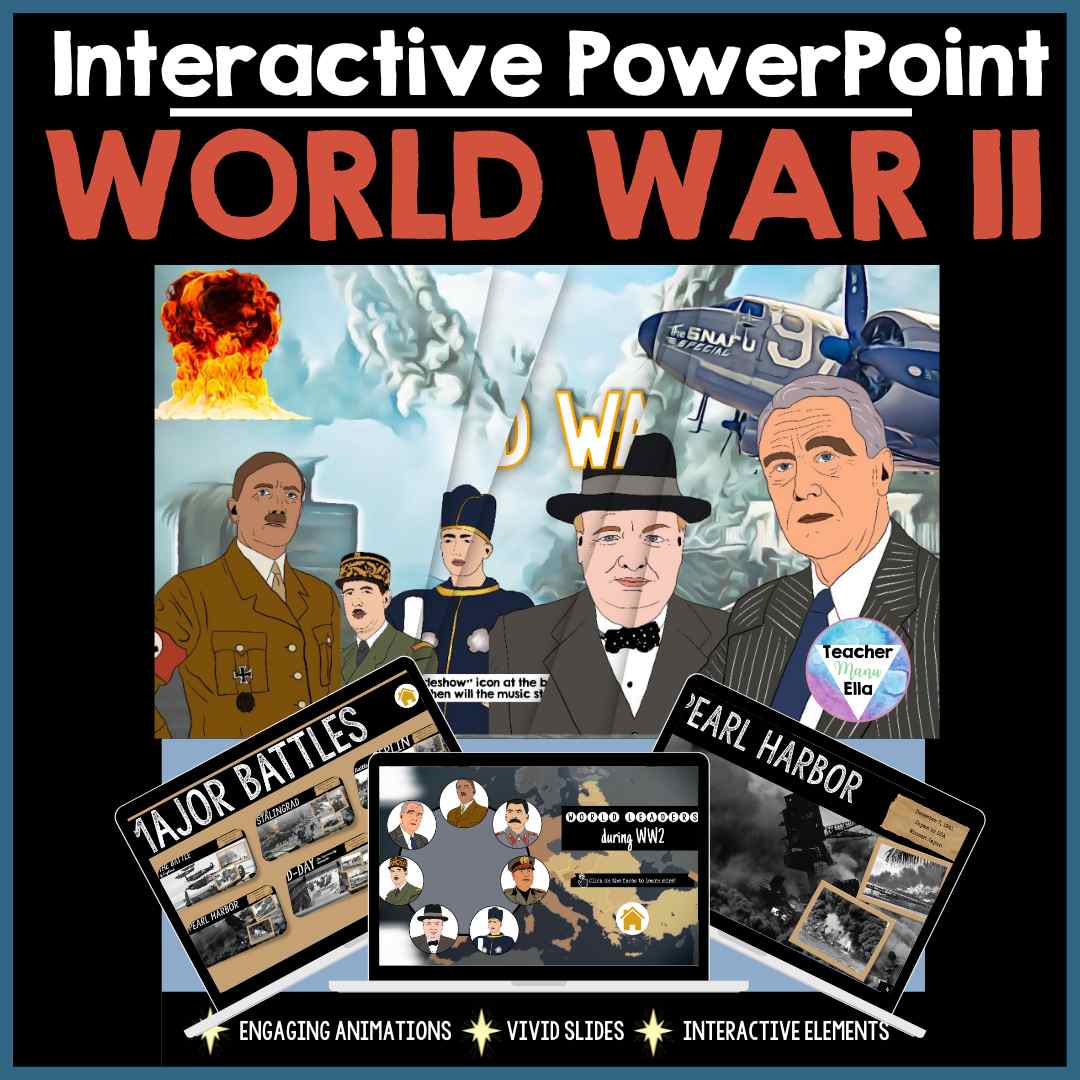 Interactive PowerPoint - activities for teaching world war 2
