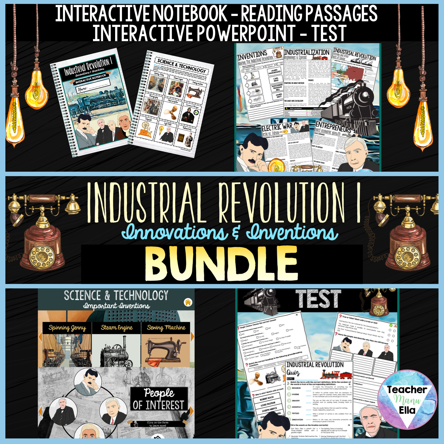 Industrial Revolution Teaching Resource Unit Bundle Curriculum by Teachermanuella