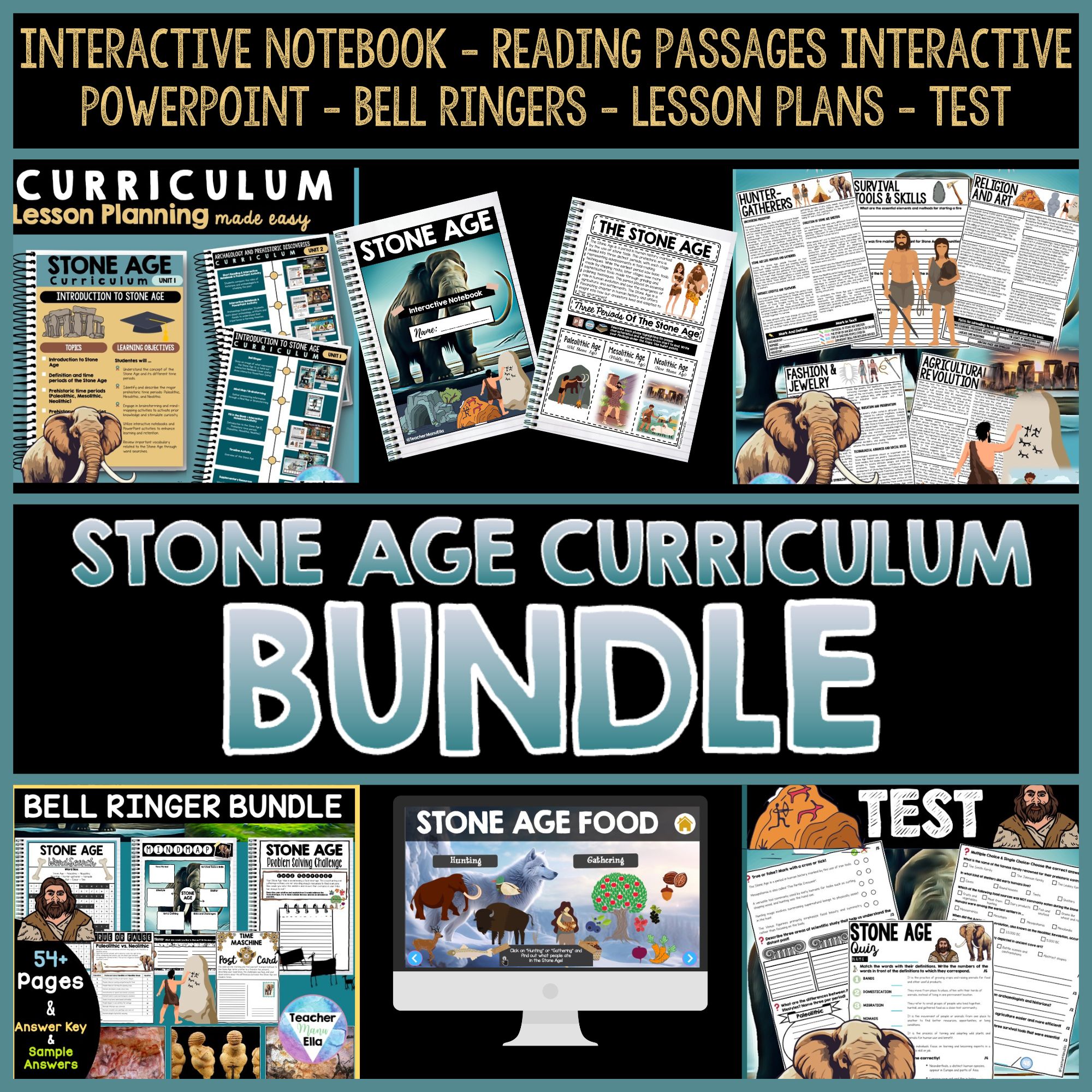 Stone Age Curriculum Bundle and Free Lesson Plans